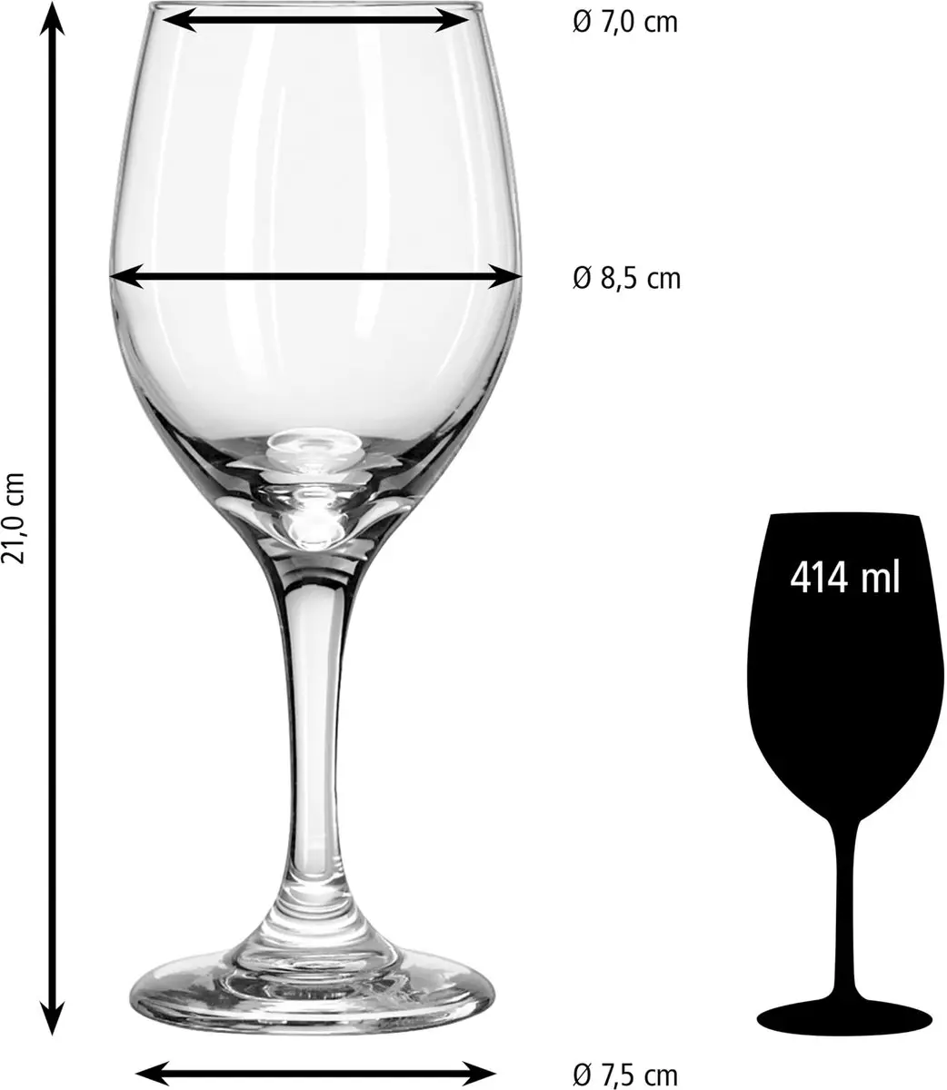Libbey Perception Rode Wijnglazen 414ml - 12 Stuks - afbeelding 6 van 6