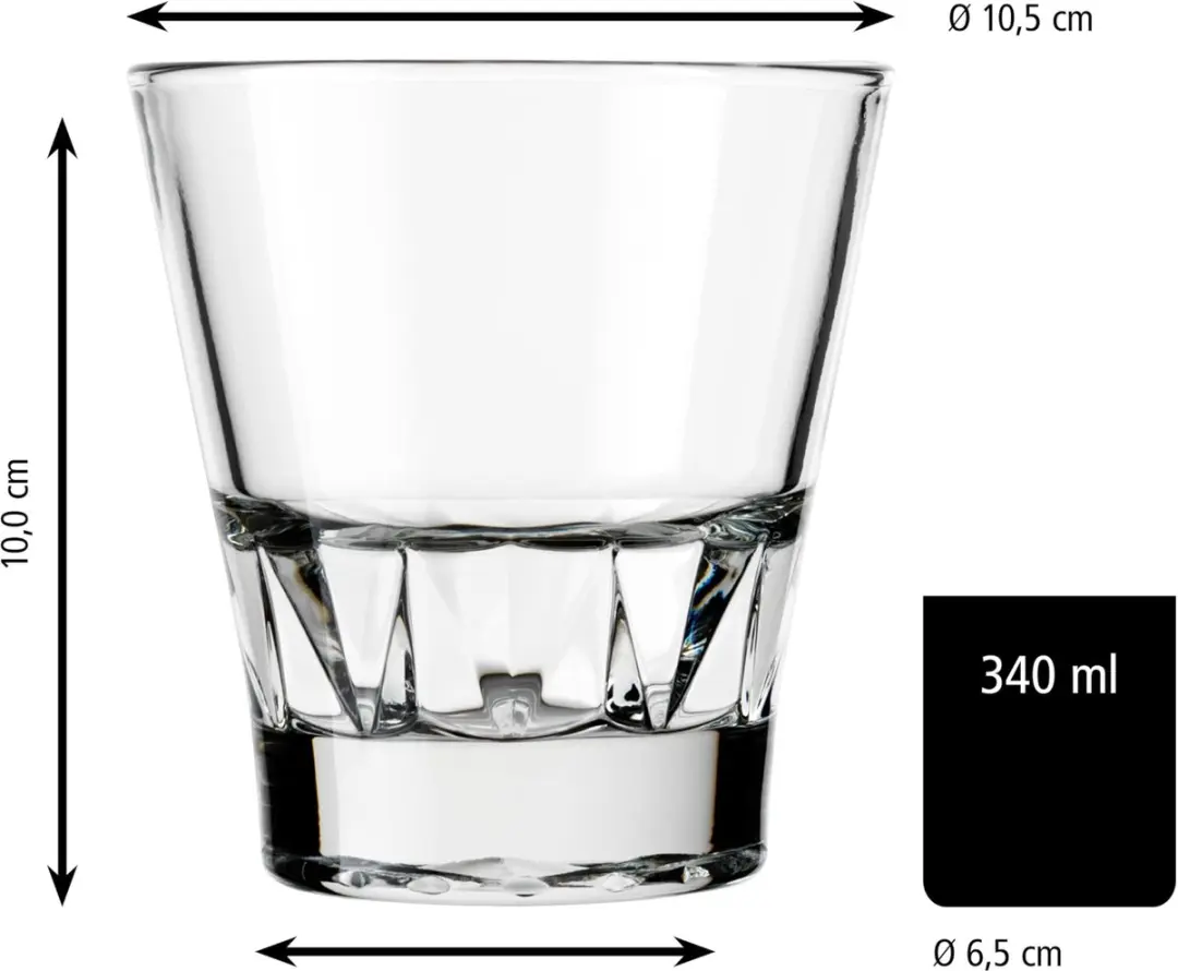 Libbey Gallery D.O.F. Whiskyglazen 340ml - 12 Stuks
