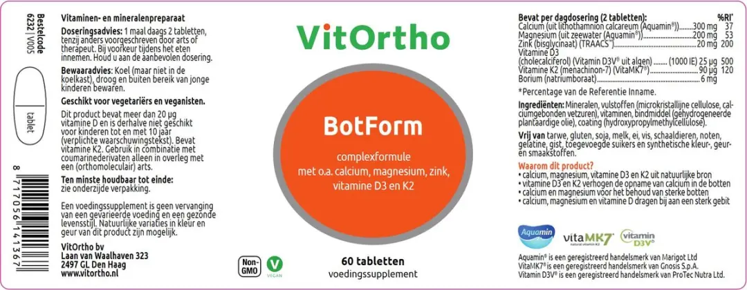 VitOrtho BotForm 60 Tabletten
