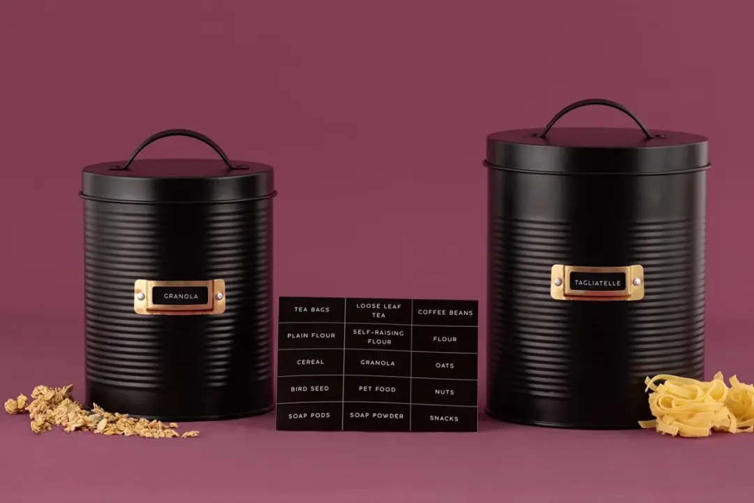 Typhoon Otto Zwarte Opslagcontainers 3.5L - 2 Stuks - afbeelding 4 van 6