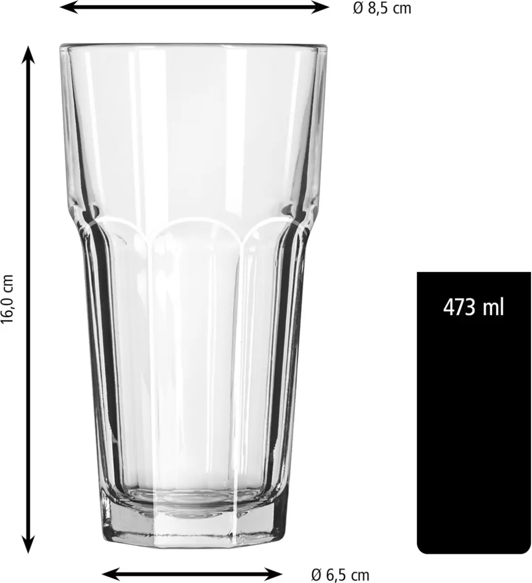 Libbey Gibraltar Waterglazen 473ml - 12 Stuks