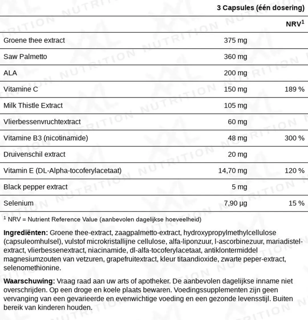 XXL Nutrition Detox One Detox Supplement 90 Capsules