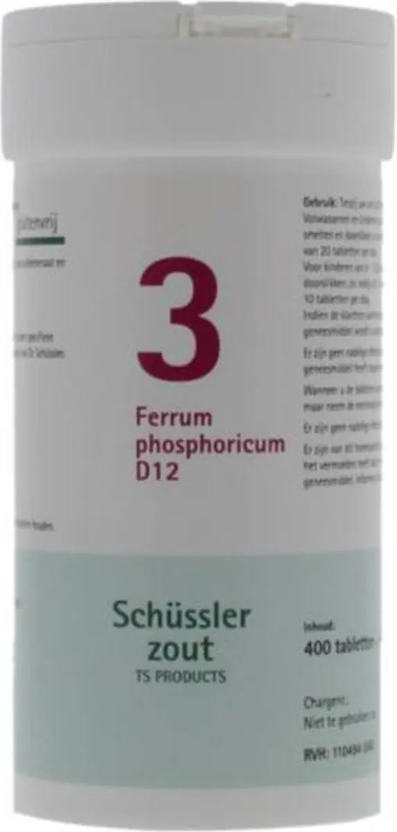 Pfluger Schüssler Zout nr 3 Ferrum Phosphoricum D12