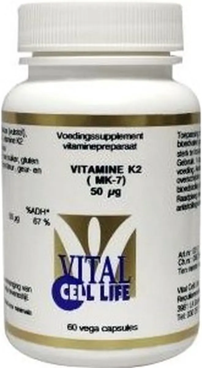 Vital Cell Life Vit K2 50Mcg 60mg