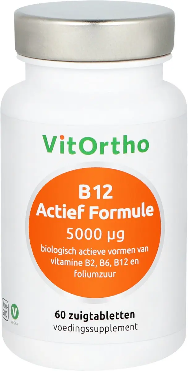 VitOrtho B12 Actief Formule 5000mcg Zuigtabletten