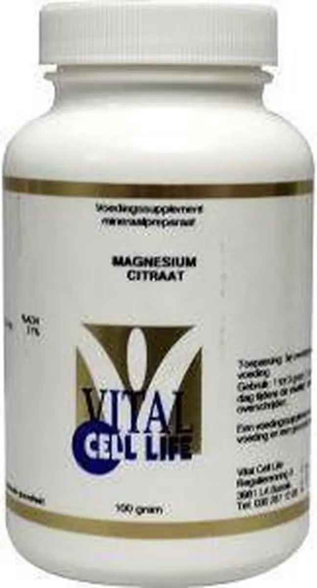 Vital Cell Life Magnesium Citraat Poeder 100g