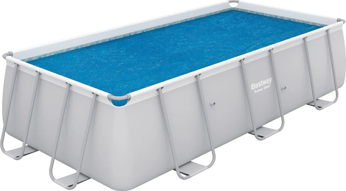 Bestway Rechthoekig Afdekzeil 404x201cm Blauw - Solar
