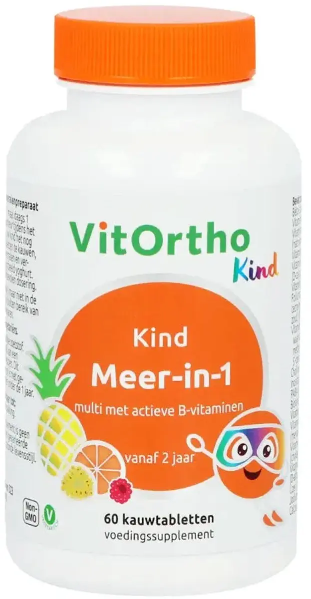 VitOrtho Meer in 1 Kind Kauwtabs - 60 Stuks