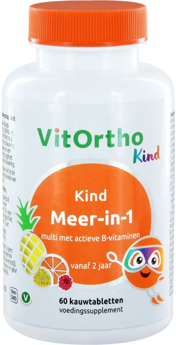 VitOrtho Meer in 1 Kind Kauwtabs - 60 Stuks