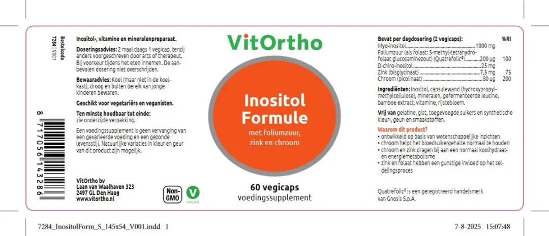 VitOrtho Inositol Formule 60 Capsules