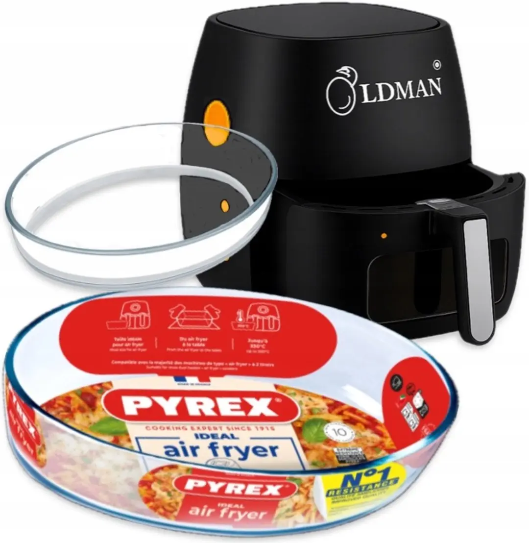 PYREX Glazen Airfryer Bakvorm Ovaal 21x13cm