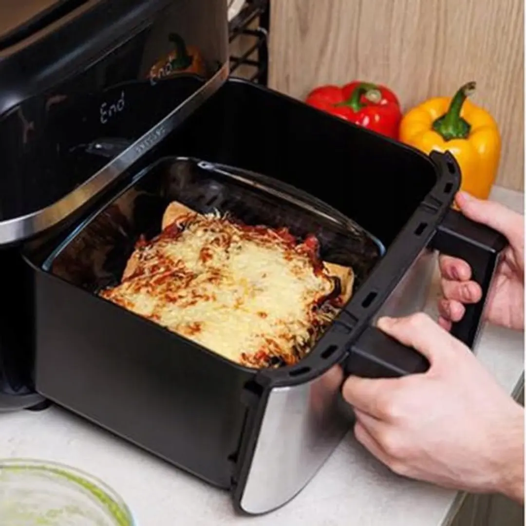 PYREX Glazen Airfryer Bakvorm Ovaal 21x13cm - afbeelding 4 van 5