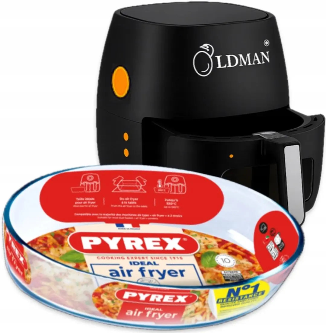 PYREX Glazen Airfryer Bakvorm Ovaal 21x13cm - afbeelding 3 van 5
