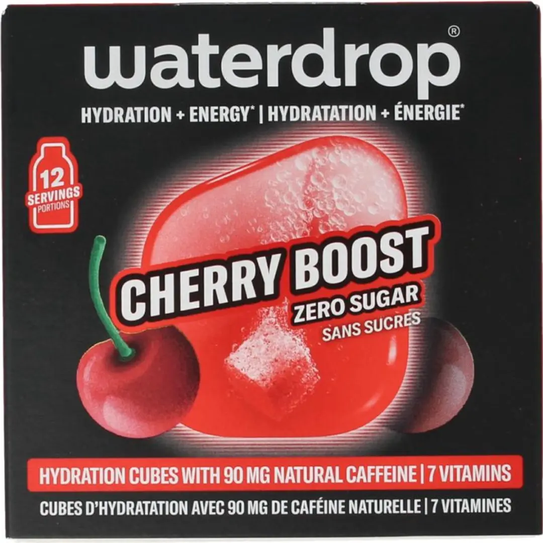 Waterdrop Microdrink Boost Suikervrij 12 Porties - Kers