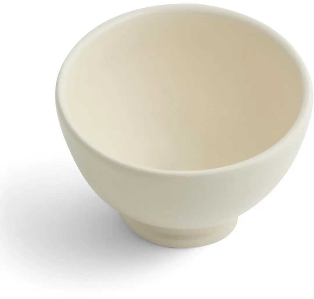 Royal Boch Kom op Voet 10cm - 6 Stuks - Wit
