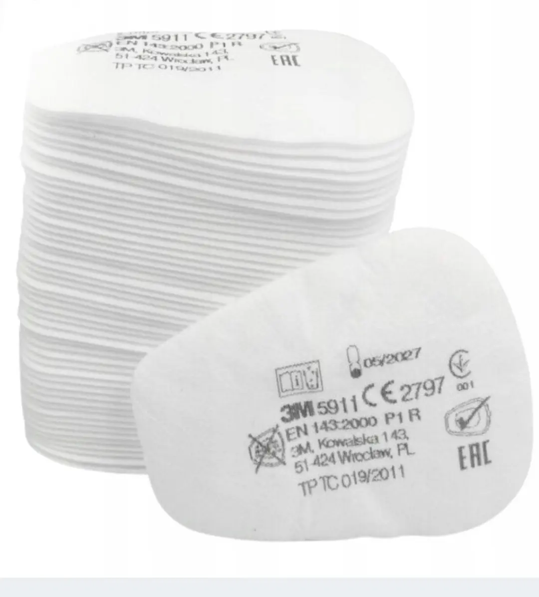 3M 5911 Stoffilter-Inlegfilter P1 - 10 Stuks