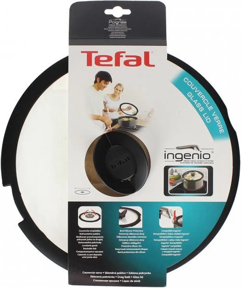 Tefal Ingenio Glazen Deksel 24cm