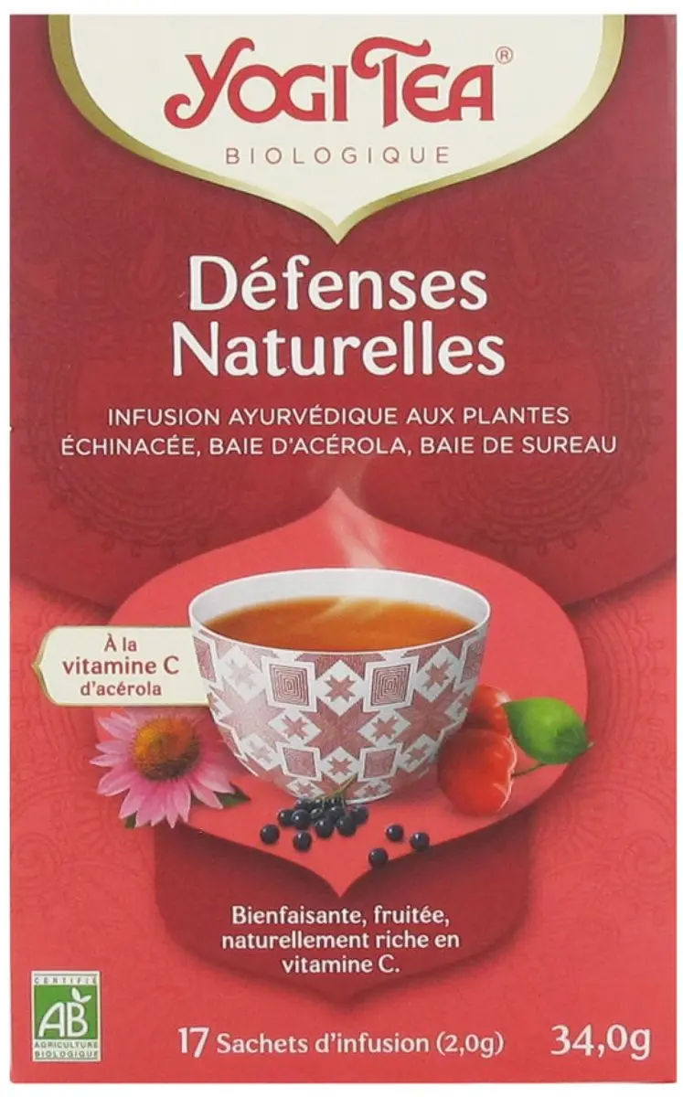 Yogi Tea Défenses Naturelles Bio 17 Zakjes