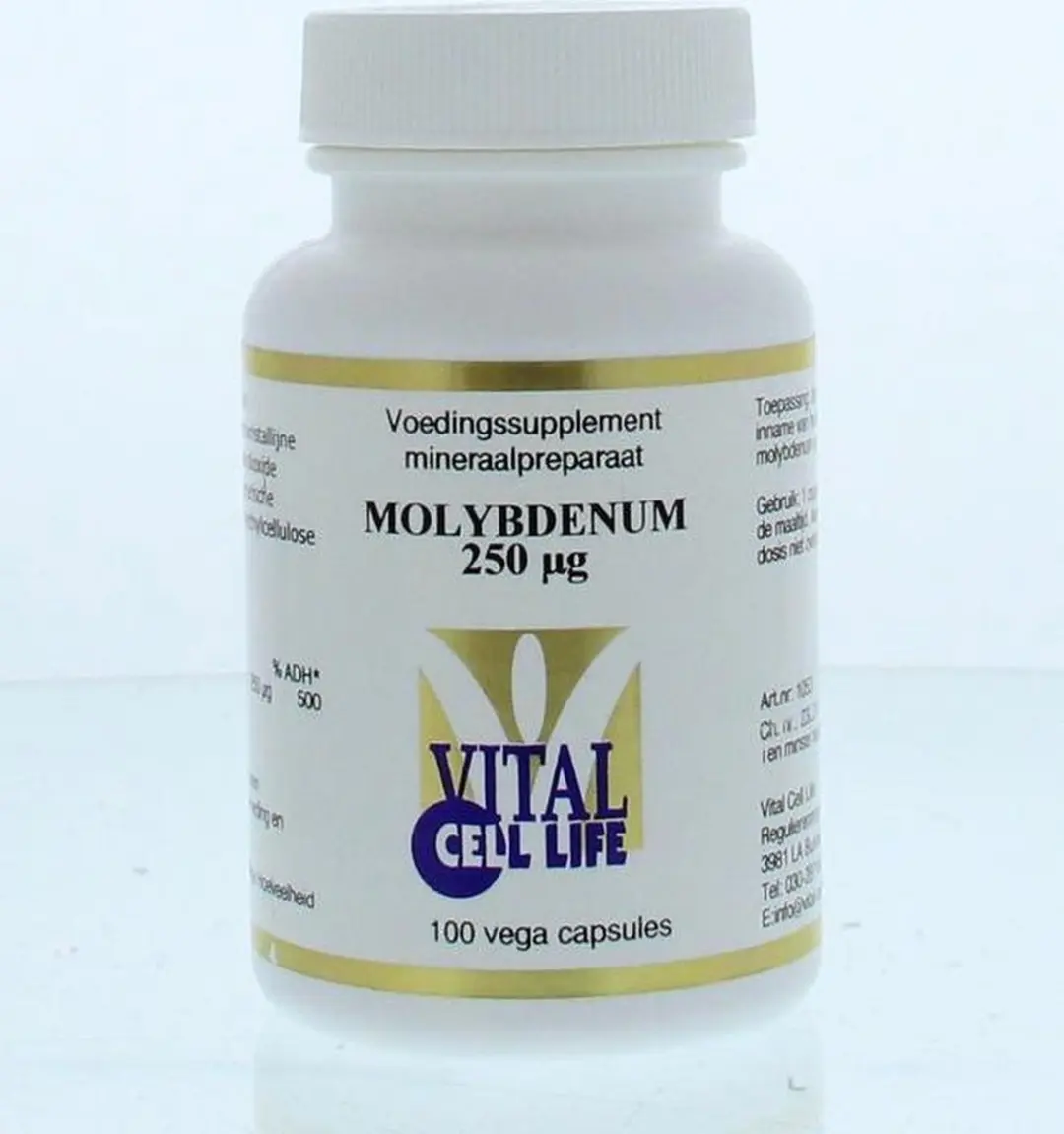 Vital Cell Life Molybdeen 250mcg - 100 Capsules