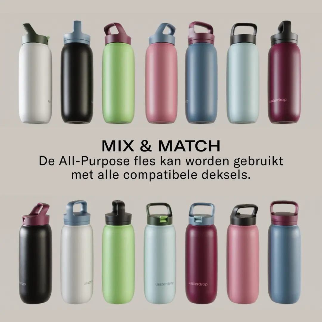 Waterdrop All Purpose Thermosfles 600ml - Pastel Turquoise