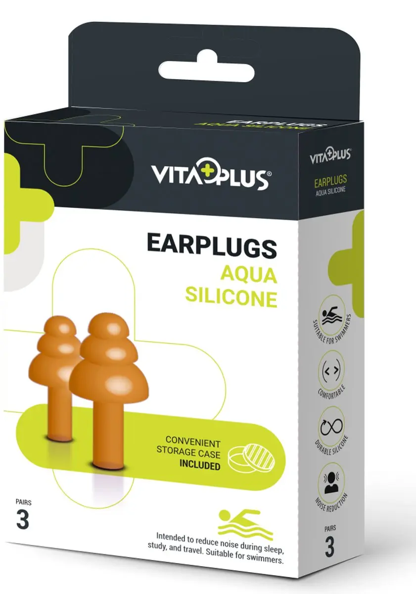 Vitaplus Earplugs Aqua Silicone