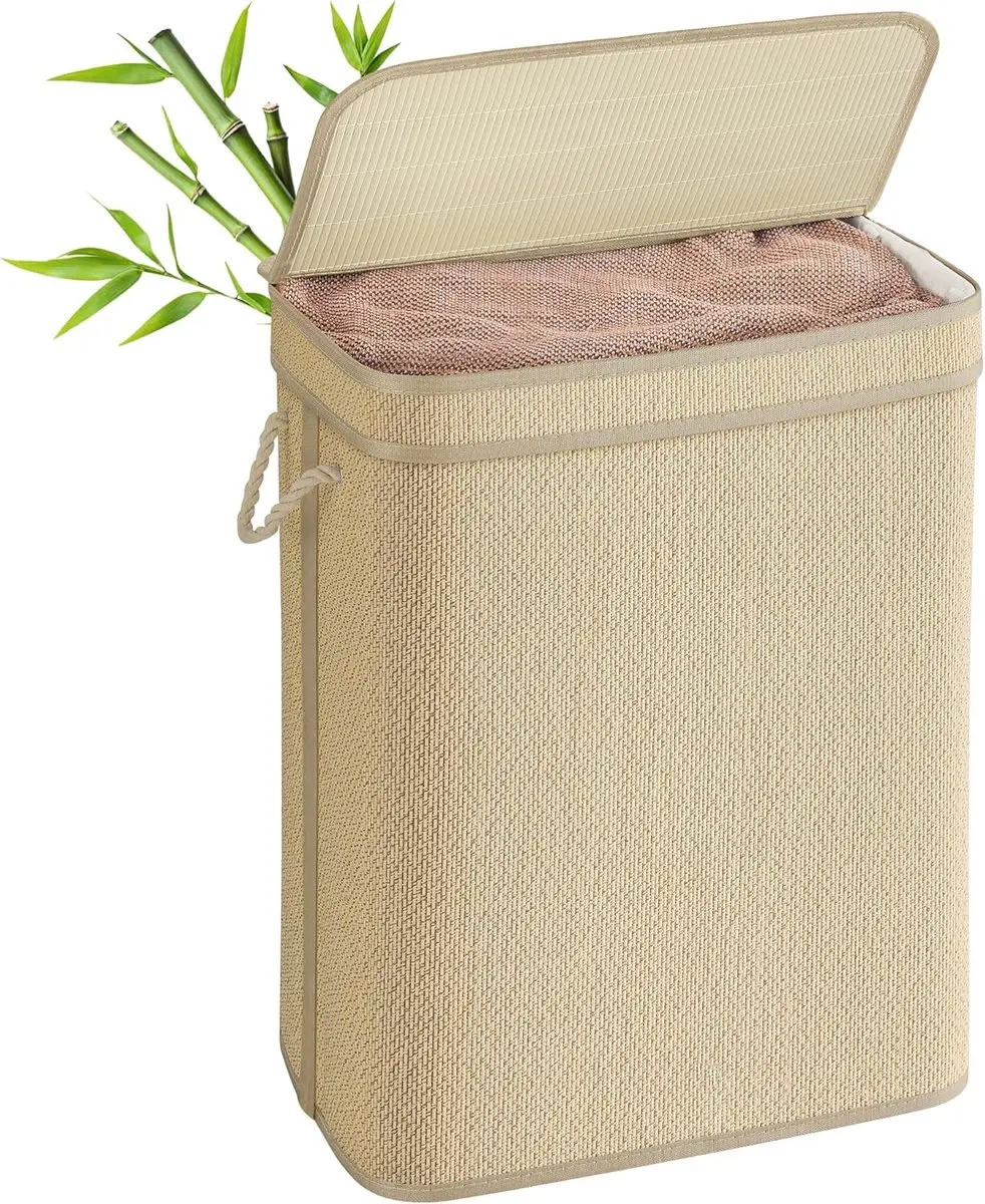 Songmics Bamboe Wasmand 90L