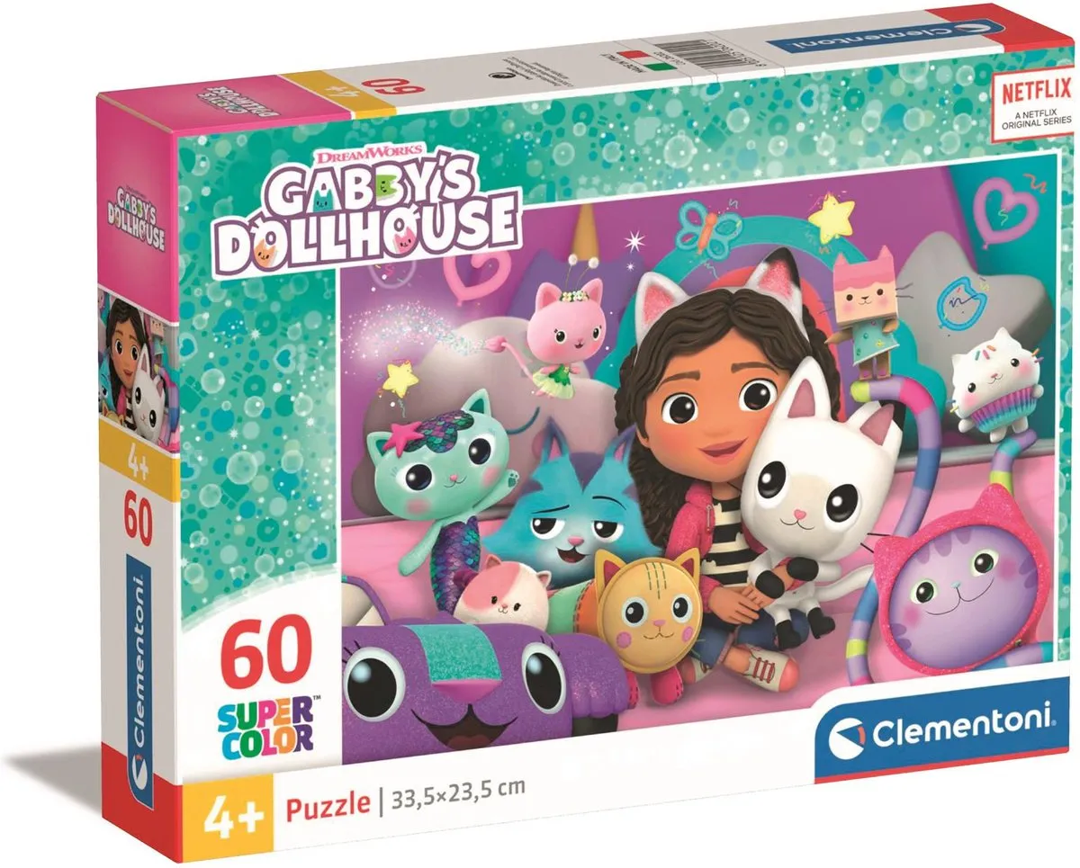 Clementoni Gabby's Dollhouse Puzzel 60 Stuks - Multicolor