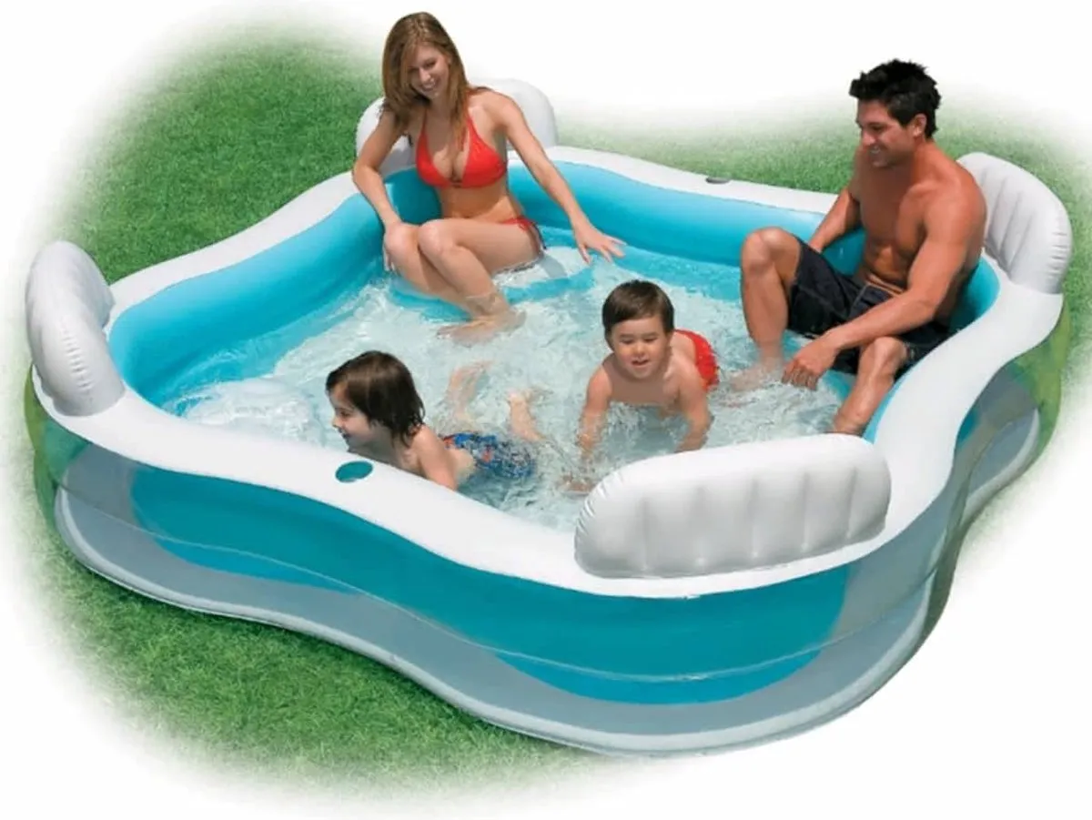 Intex Swim Center Family Lounge Pool 56475NP - Wit/Blauw