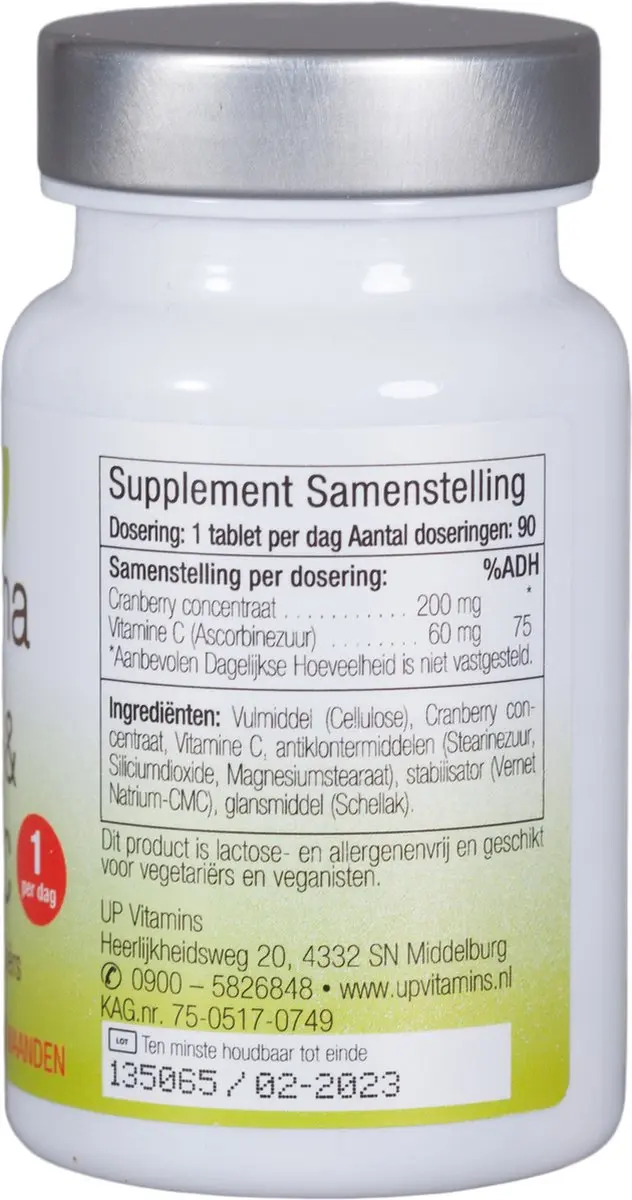Unipharma Cranberry & Vitamine C 90 Tabletten