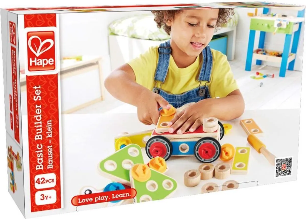 Hape Bouwset 42 Onderdelen - Geel - afbeelding 6 van 6