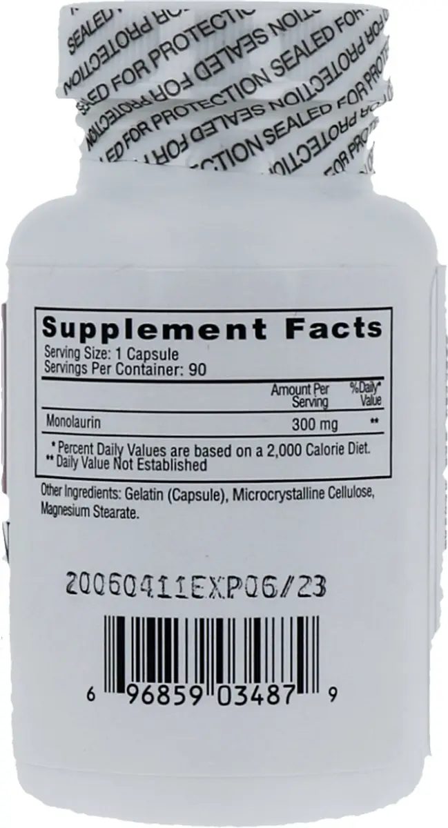 Vital Cell Life Monolaurin 300mg - 90 Capsules