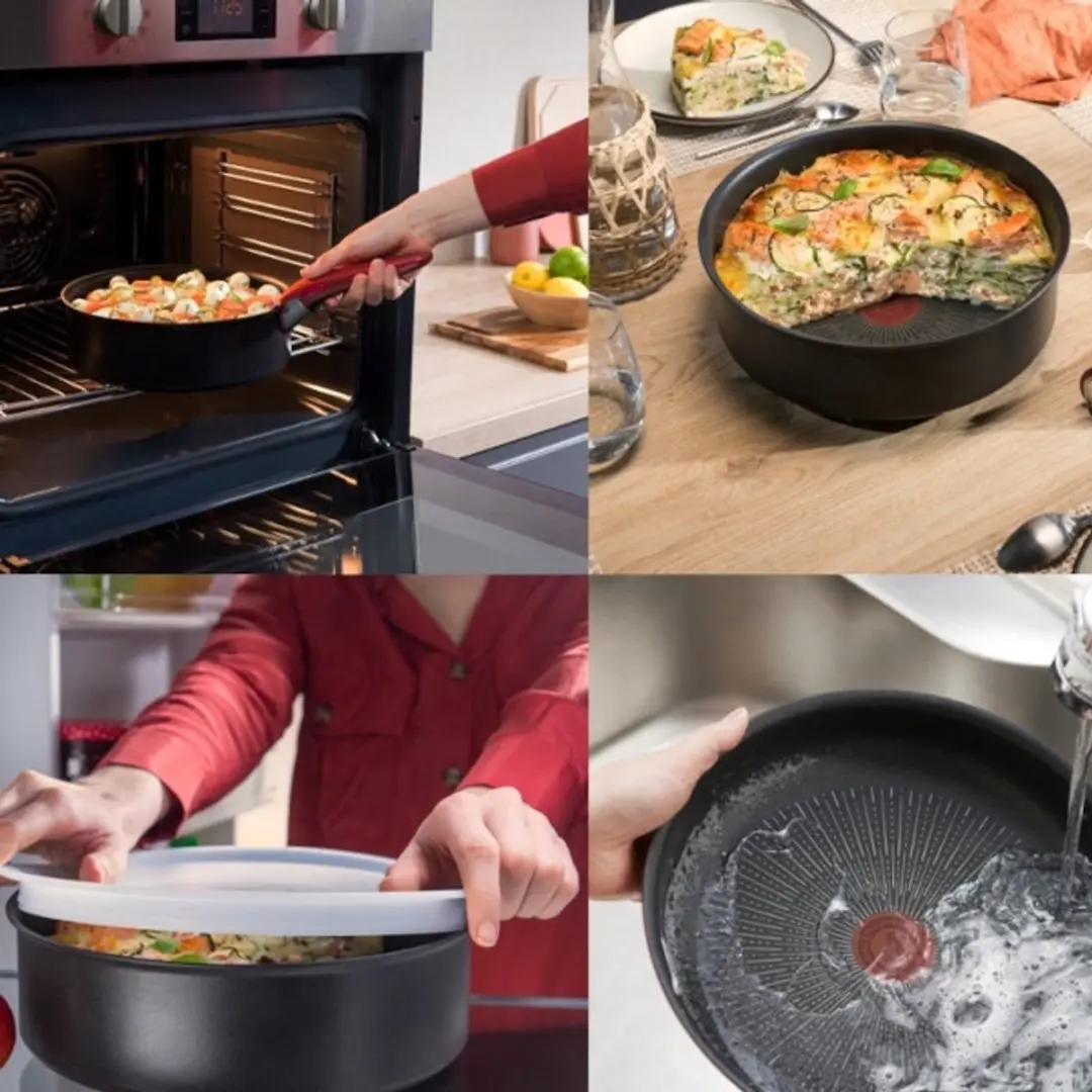 Tefal So'Light Pannenset 3-delig - Inductie & Anti-aanbak - Zwart