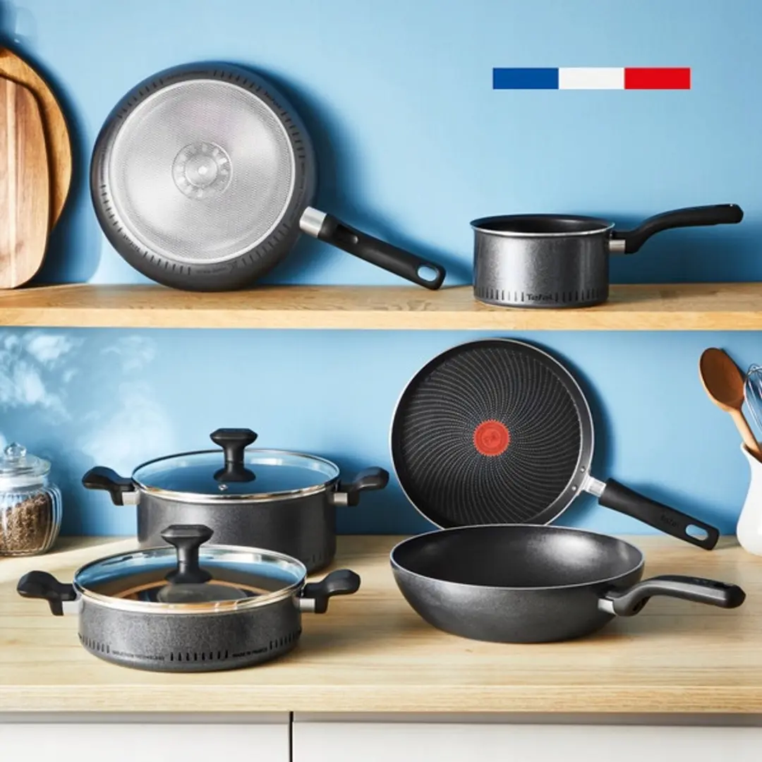 Tefal So'Light Pannenset 3-delig - Inductie & Anti-aanbak - Zwart