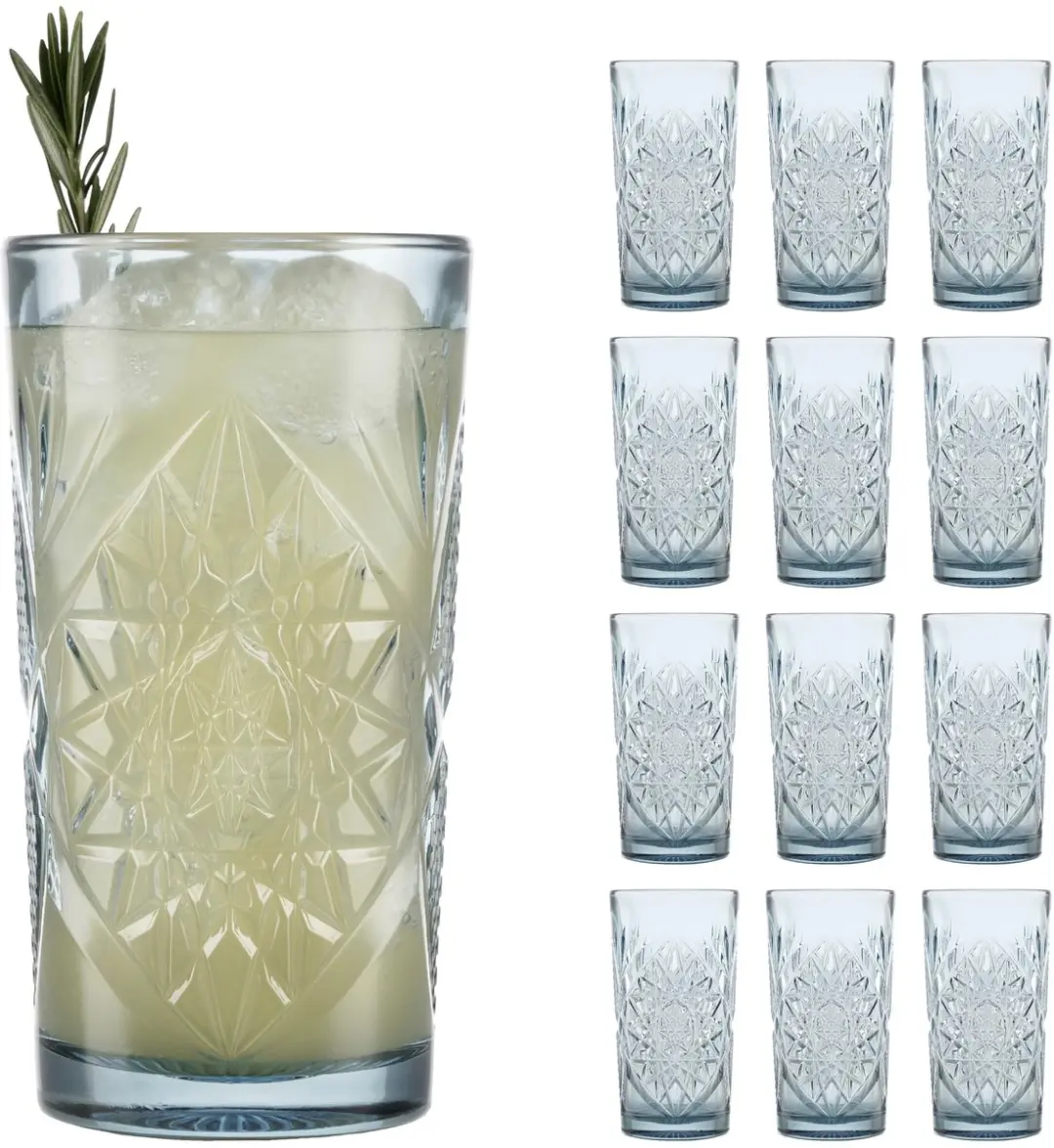 Libbey Hobstar Cooler Glazen 71105 - 12 Stuks - 473ml - Blush Sapphire