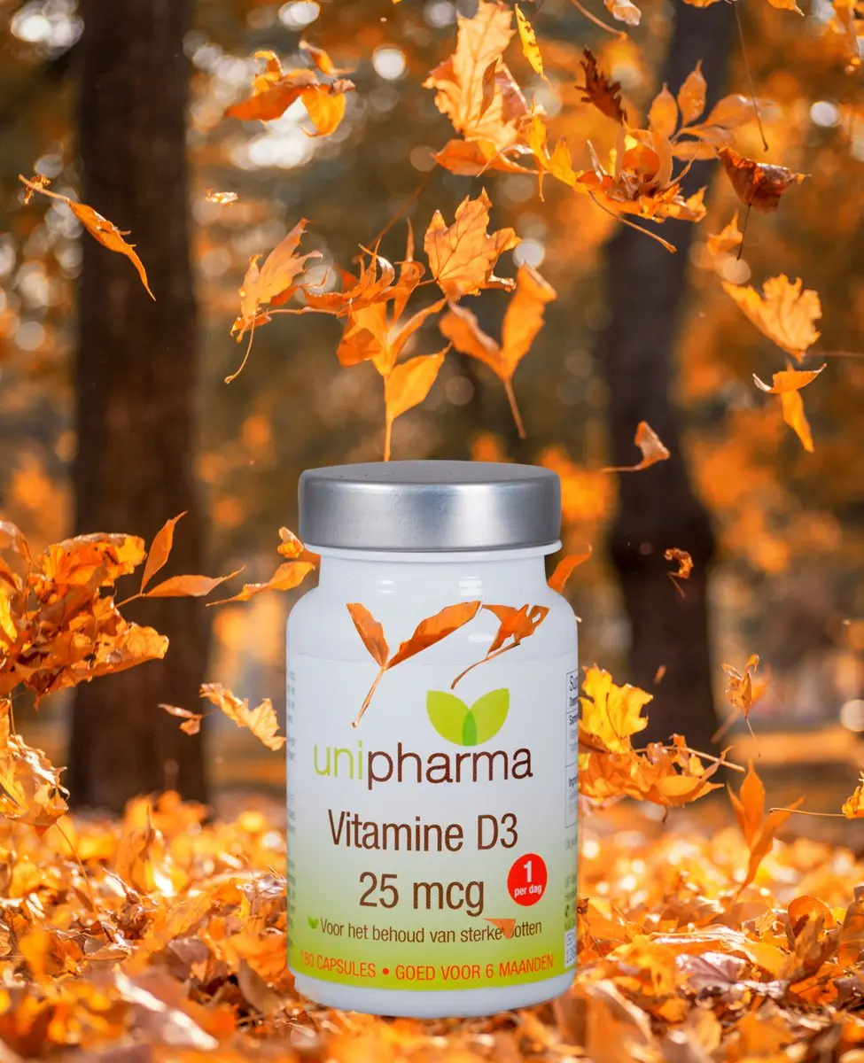Unipharma Vitamine D3 25mcg - 180 Capsules