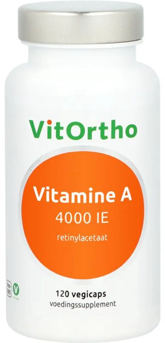 VitOrtho Vitamine A 4000 IE Vegicaps - 120 Stuks