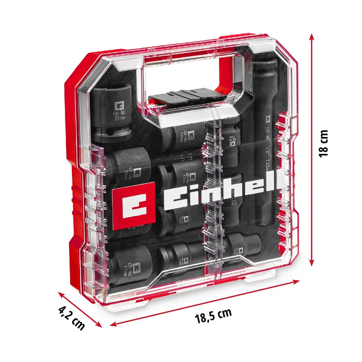 Einhell Impact 109283 Bit- en Steeksleutelset 1/2" - 12-delig