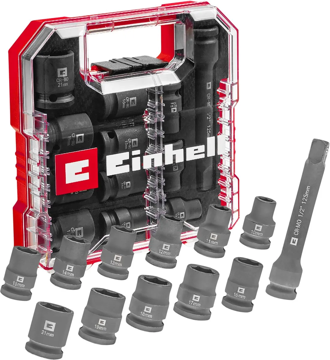 Einhell Impact 109283 Bit- en Steeksleutelset 1/2" - 12-delig
