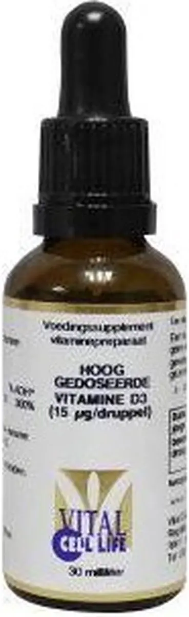 Vital Cell Life Vit D3 15Mcg Druppels 30ml - 30 Stuks