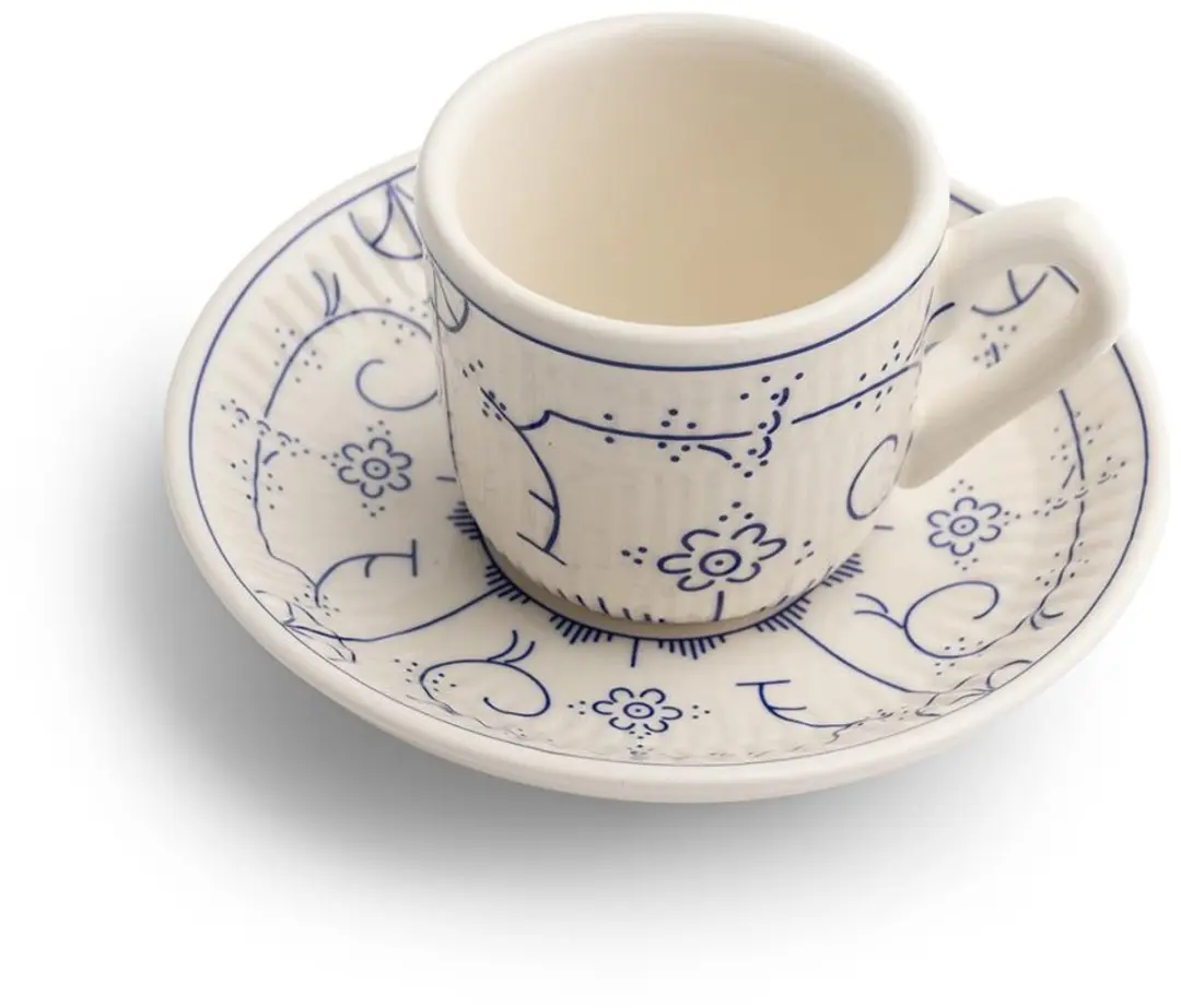 Royal Boch Copenhague Kop & Schotel Set 6-delig - 120ml - Wit