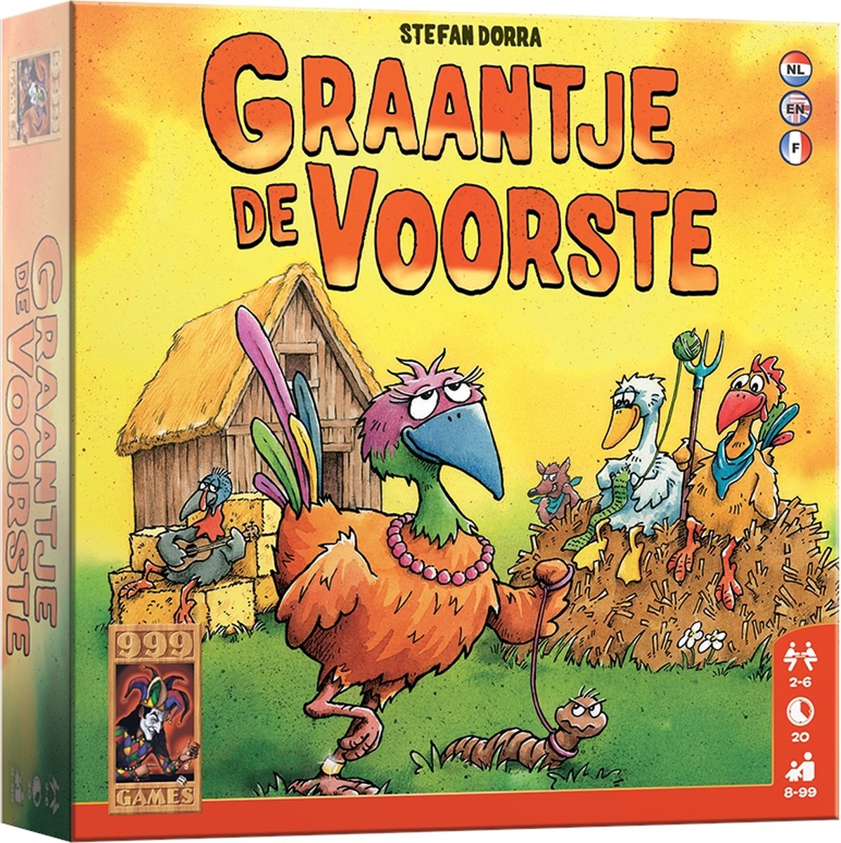 999 Games - Graantje de voorste - Kaartspel - bevat spelregels in NL, EN, FR