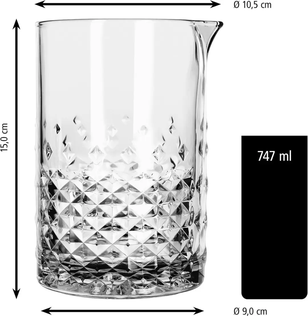 Libbey Ocular Roerglas Mixglas Set 747ml - 6 Stuks - afbeelding 2 van 6