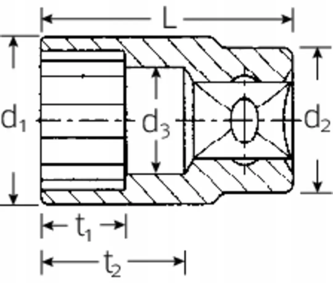 Stahlwille 3/8" 12-zijdige Dopsleutel - 3/8" Aandrijving