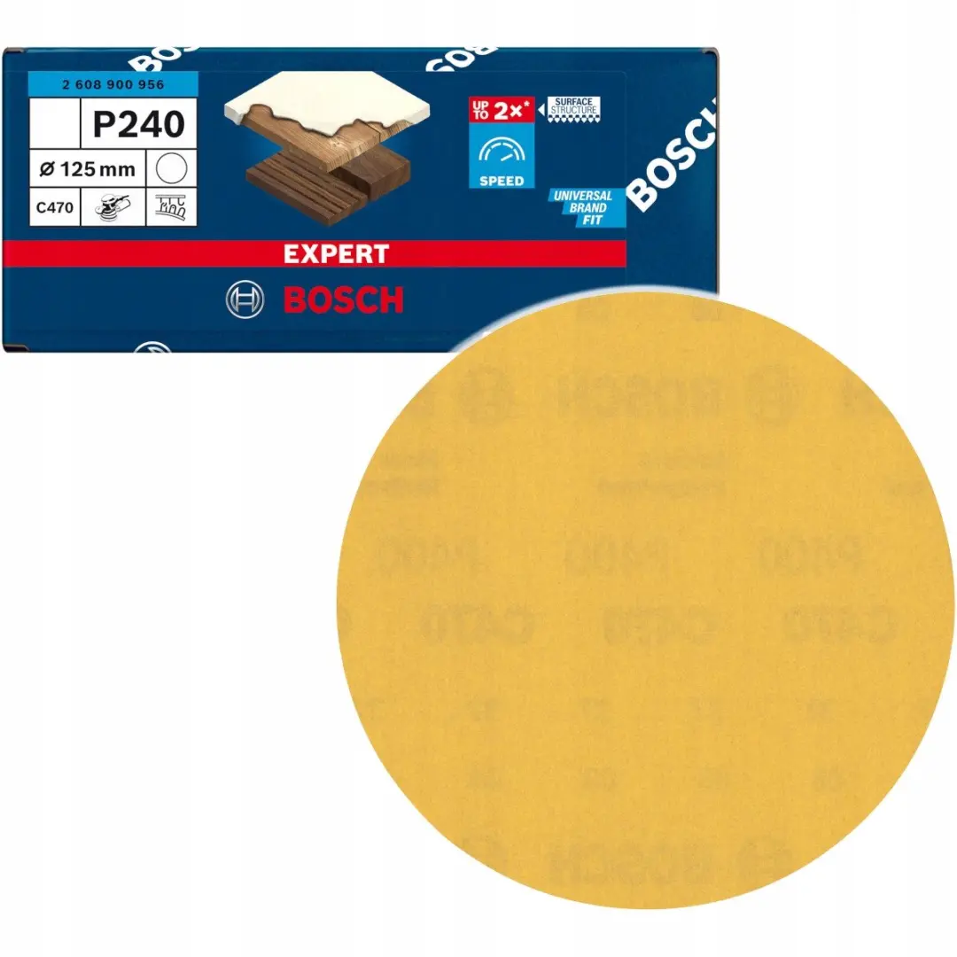 Bosch Schuurpapier 125mm Korrel 240 Klittenband