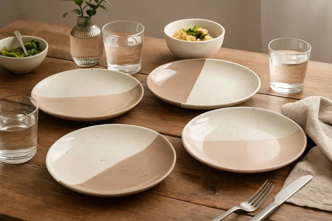 Cookinglife Dinerborden Leem Ø27cm - 6 Stuks