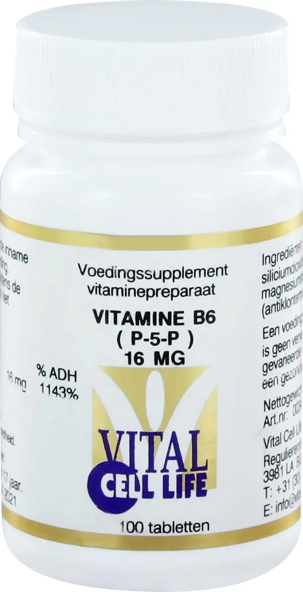 Vital Cell Life Pyridoxal 5-Fosfaat 25mg B6