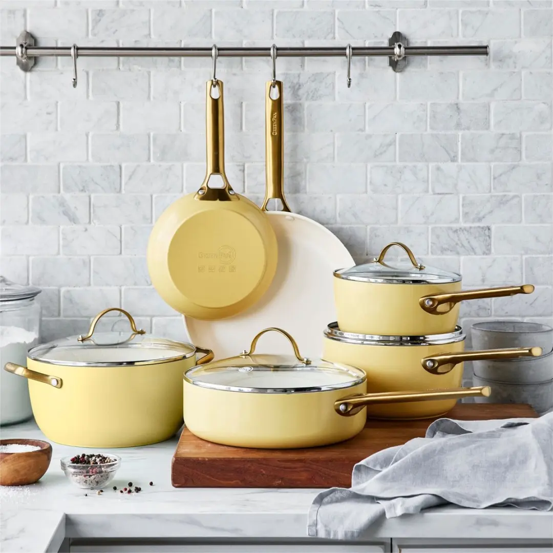 GreenPan Padova Reserve CC008486-001 Koekenpannenset 20+26cm - Geel