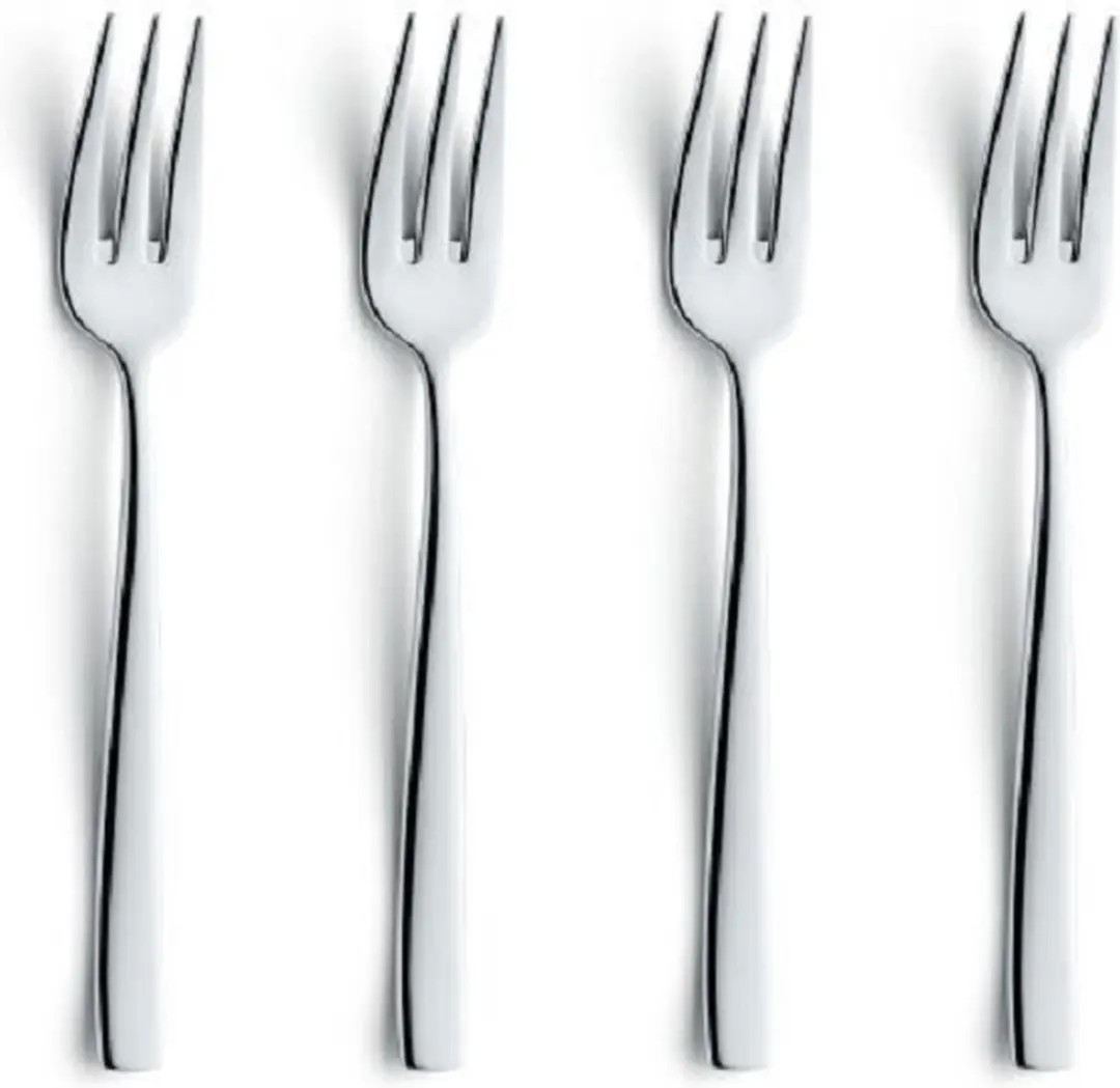 Amefa Gebaksvorkjes - 4 Stuks - Zilver
