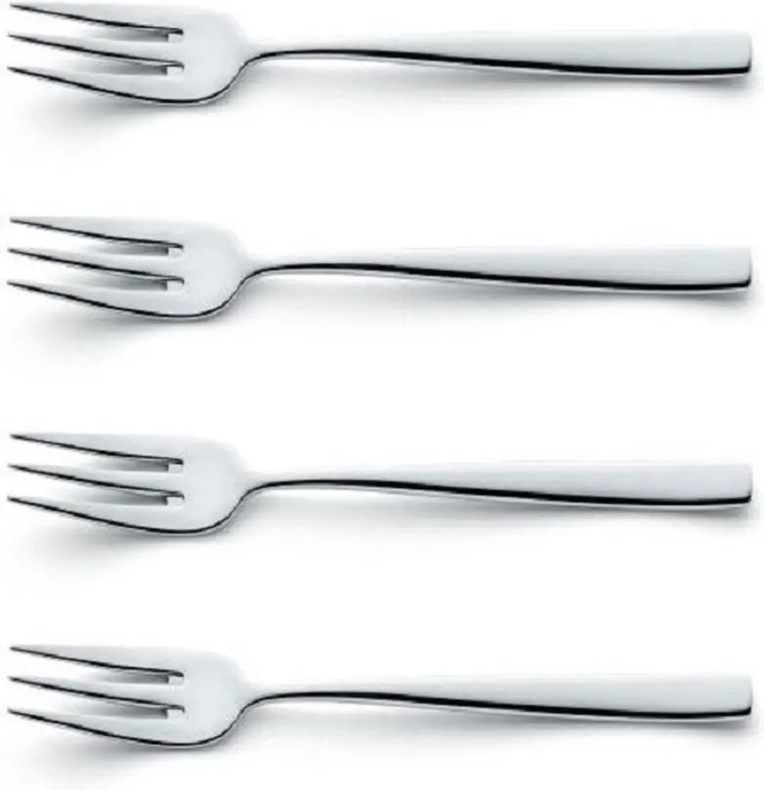Amefa Gebaksvorkjes - 4 Stuks - Zilver