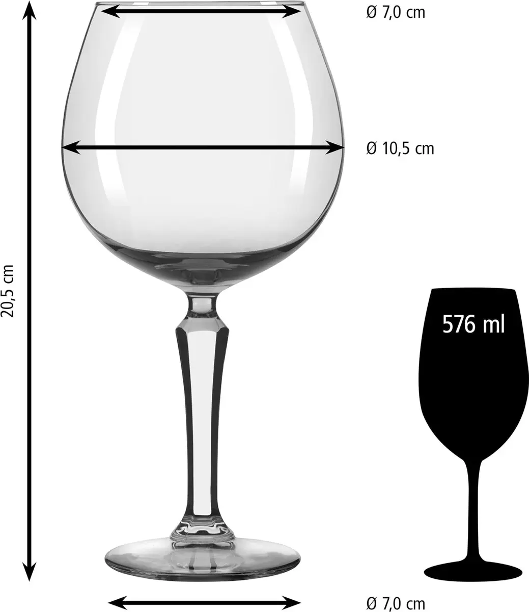 Libbey Speakeasy Ballon Drinkglazen 576ml - 12 Stuks